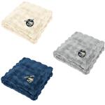 HH7068 Faux Fur rPET Bubble Blanket With Embroidered Custom Imprint